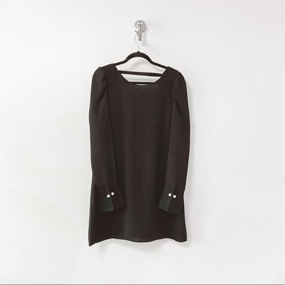 Aqua Long Sleeve Dress